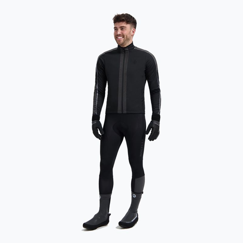 Pánska cyklistická bunda Rogelli Essential Winter Hi Vis black 2