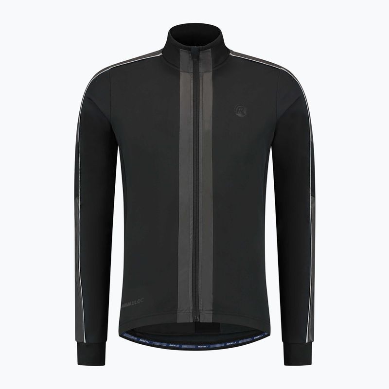 Pánska cyklistická bunda Rogelli Essential Winter Hi Vis black 5