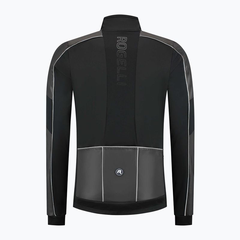 Pánska cyklistická bunda Rogelli Essential Winter Hi Vis black 6