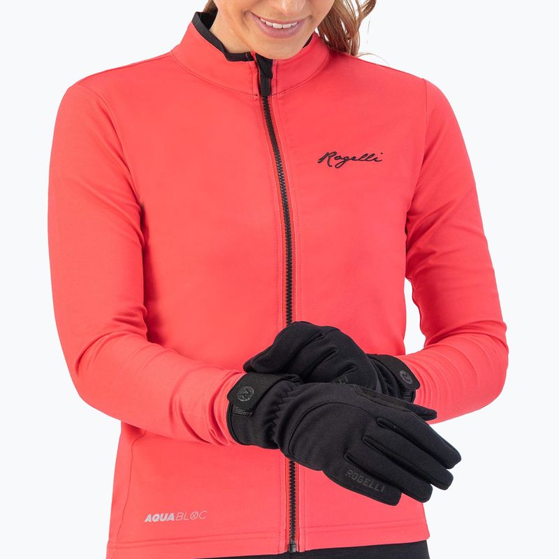 Dámske cyklistické rukavice Rogelli Core II Winter Windproof W black 8