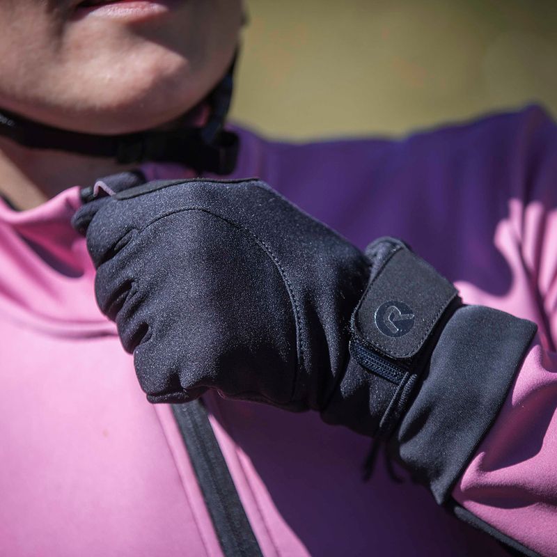 Dámske cyklistické rukavice Rogelli Core II Winter Windproof W black 11