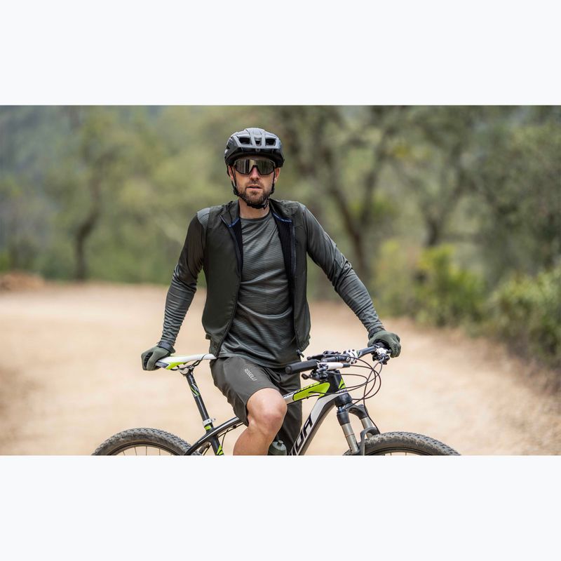 Rogelli Advntr Zateplená army green pánska cyklistická vesta 8
