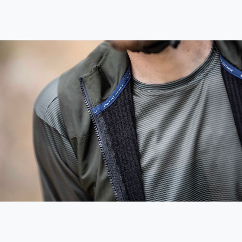 Rogelli Advntr Zateplená army green pánska cyklistická vesta 9