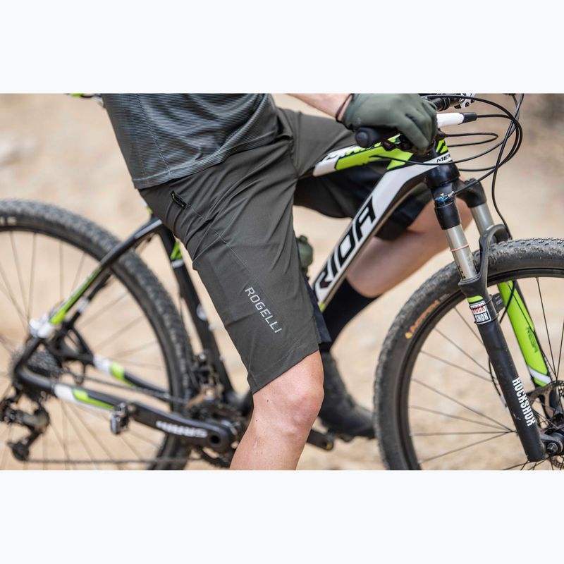 Pánske cyklistické šortky Rogelli Advntr Core MTB green/black 9