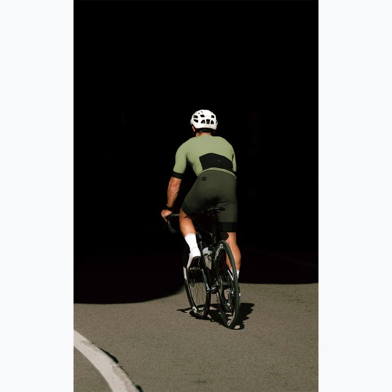Rogelli Signature Bib Short pánske cyklistické šortky zelené 8