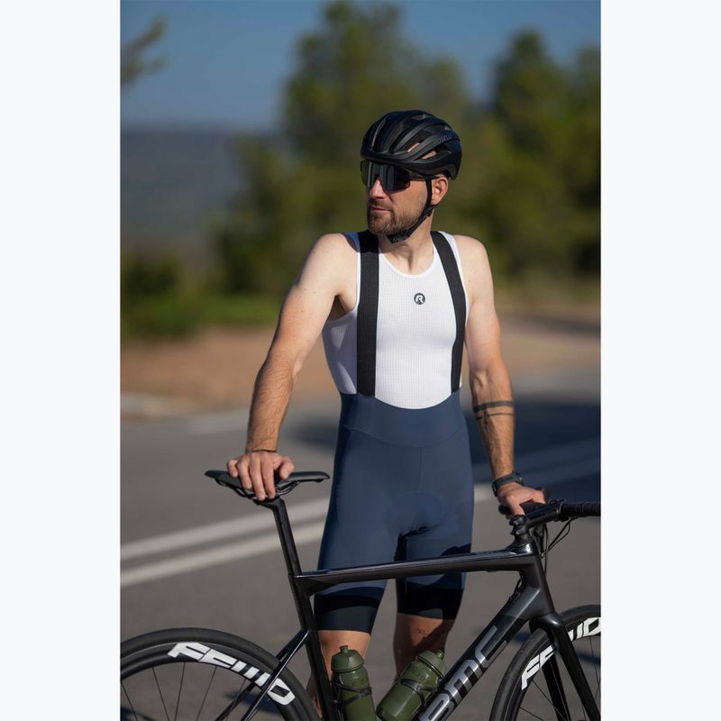 Rogelli Signature Bib Short pánske cyklistické šortky modré 6