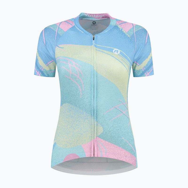 Dámsky cyklistický dres Rogelli Vintage blue/pink 3