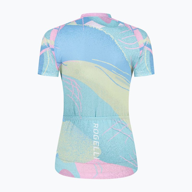 Dámsky cyklistický dres Rogelli Vintage blue/pink 4