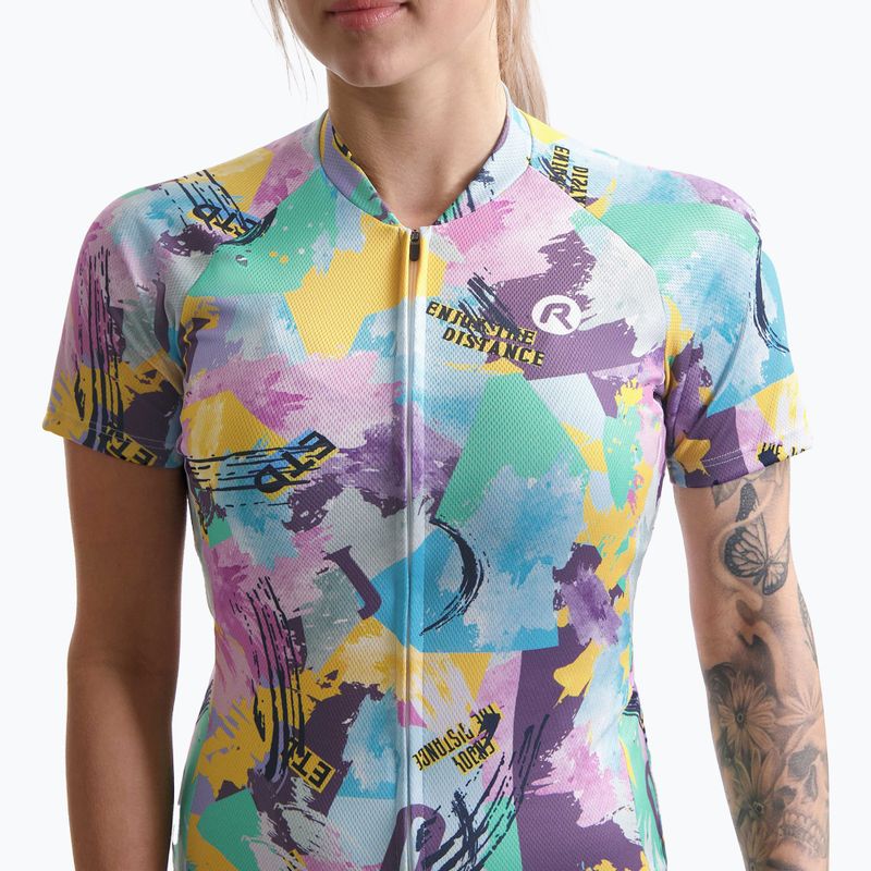 Dámsky cyklistický dres Rogelli Vintage yellow/green 3
