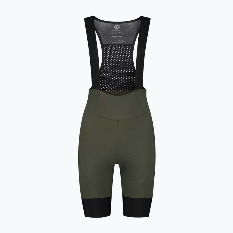 Dámske cyklistické šortky Rogelli Signature Bib Short W green 4