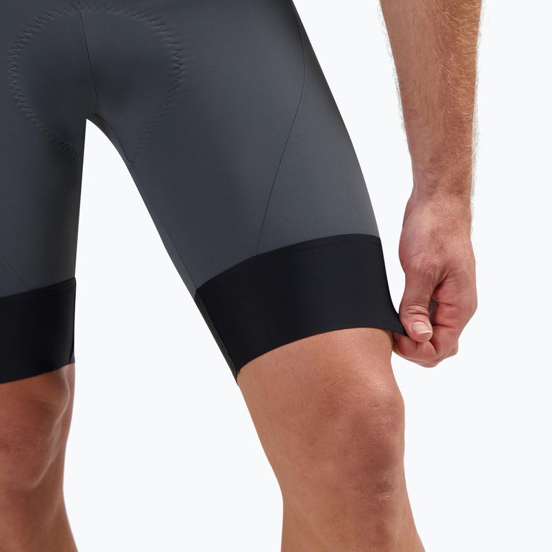 Rogelli Signature Bib Short pánske cyklistické šortky šedé 6