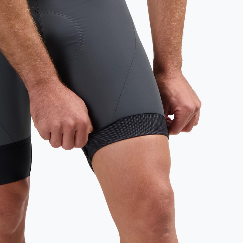 Rogelli Signature Bib Short pánske cyklistické šortky šedé 7