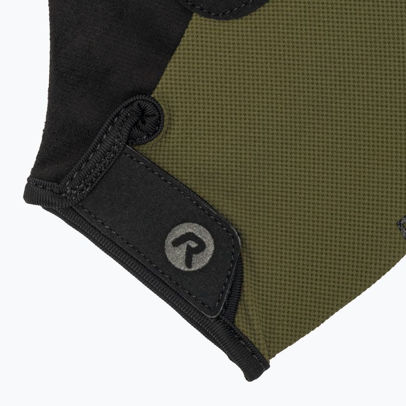 Rogelli Core army green pánske cyklistické rukavice 4