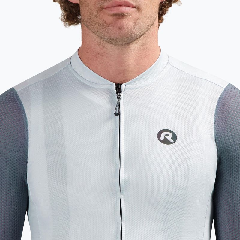 Pánsky cyklistický dres Rogelli Fast grey / turguoise 3