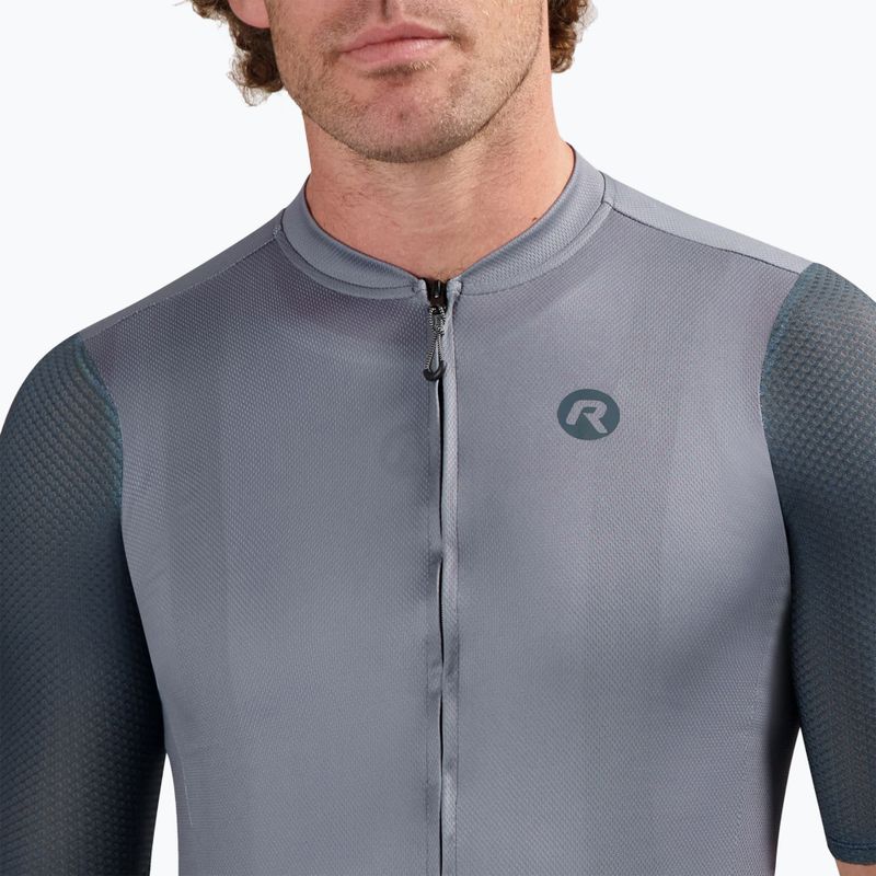 Pánsky cyklistický dres Rogelli Fast grey / turguoise 3