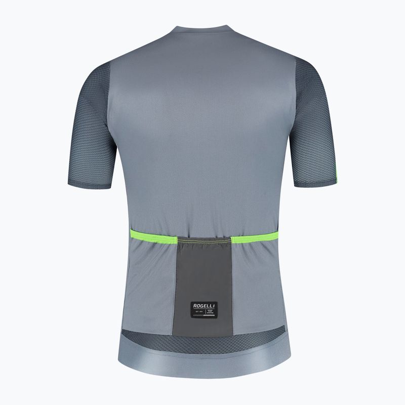 Pánsky cyklistický dres Rogelli Fast grey / turguoise 8