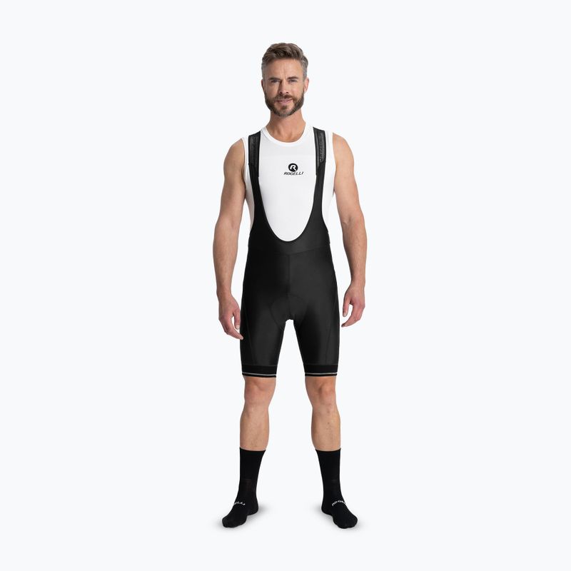 Rogelli Fast Bib Short pánske cyklistické šortky čierne