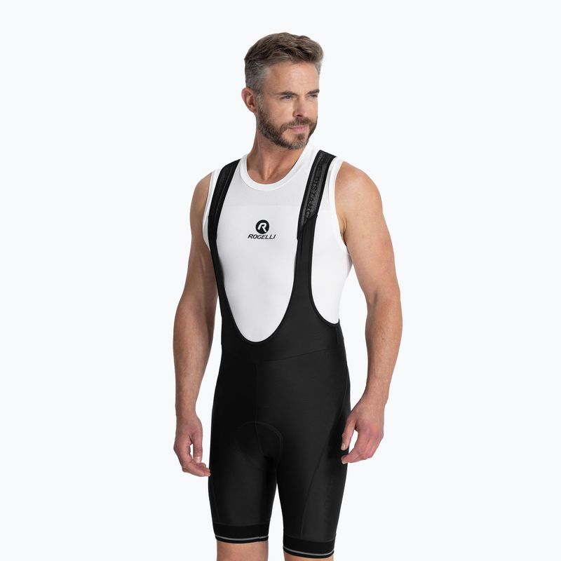 Rogelli Fast Bib Short pánske cyklistické šortky čierne 3