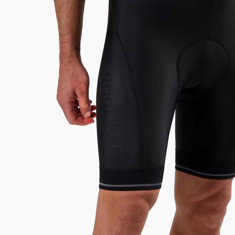 Rogelli Fast Bib Short pánske cyklistické šortky čierne 6