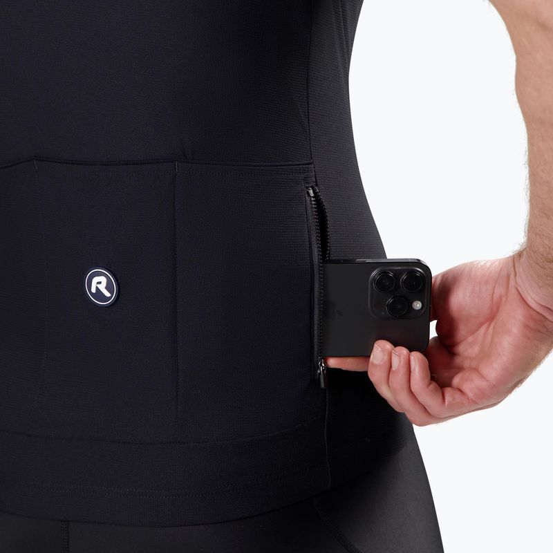 Rogelli Core Block pánsky cyklistický dres čierna / tyrkysová / fluórová žltá 5