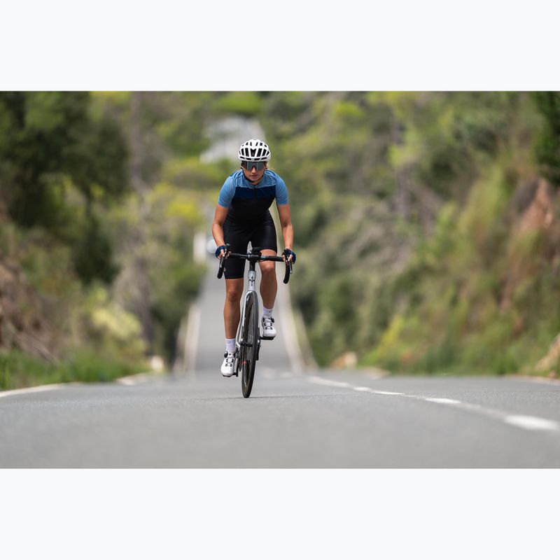 Dámsky cyklistický dres Rogelli Core Block W black/blue/dark blue 9