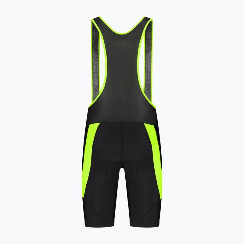 Rogelli Core Bib Short pánske cyklistické šortky black/fluor yellow 7
