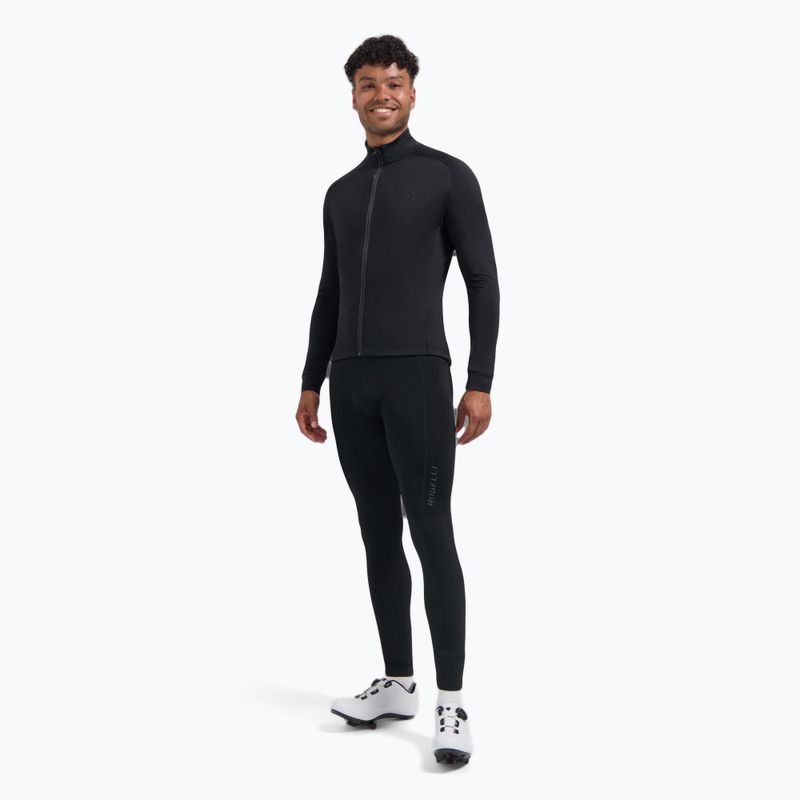 Pánsky cyklistický dres longsleeve Rogelli Essential II black 2