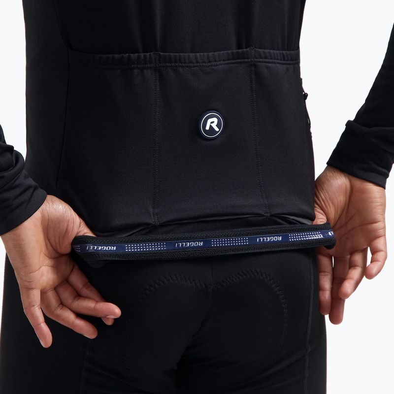 Pánsky cyklistický dres longsleeve Rogelli Essential II black 5