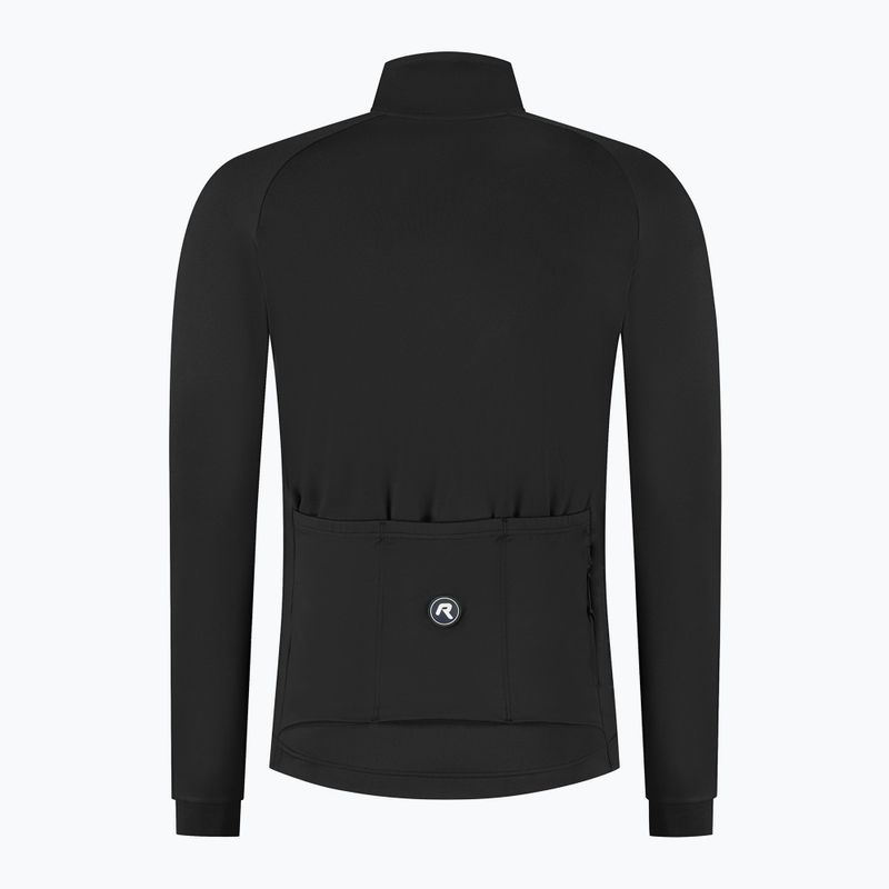 Pánsky cyklistický dres longsleeve Rogelli Essential II black 8