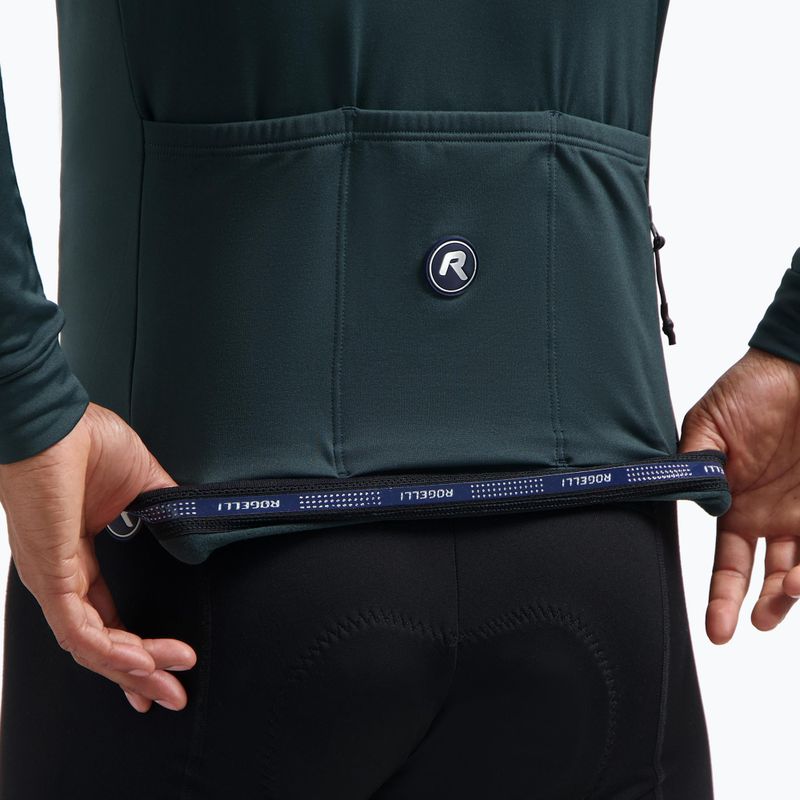 Pánske cyklistické tričko longsleeve Rogelli Essential II blue 5