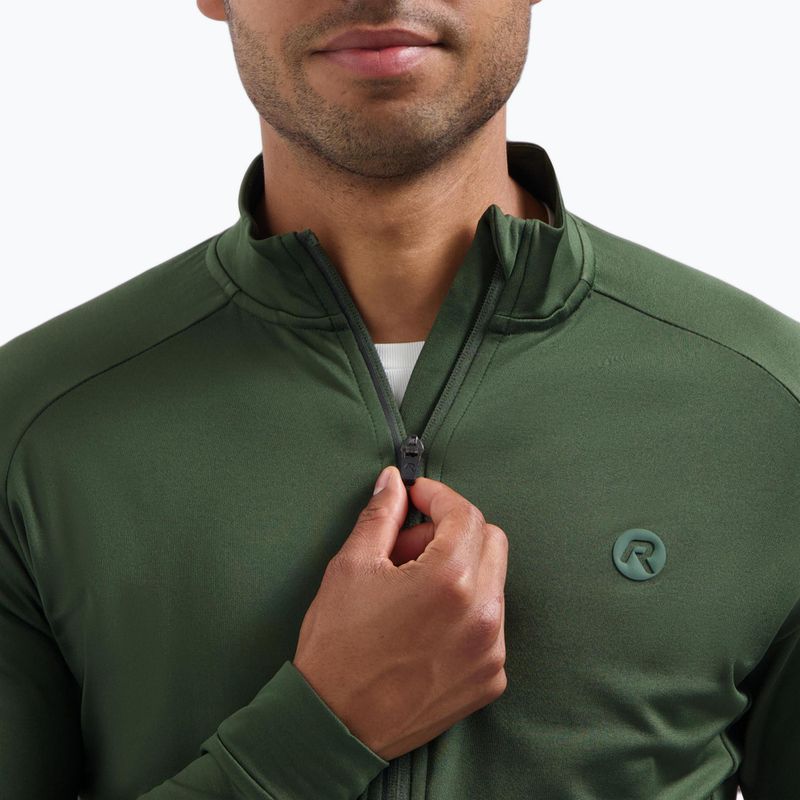 Pánsky cyklistický dres longsleeve Rogelli Essential II green 4