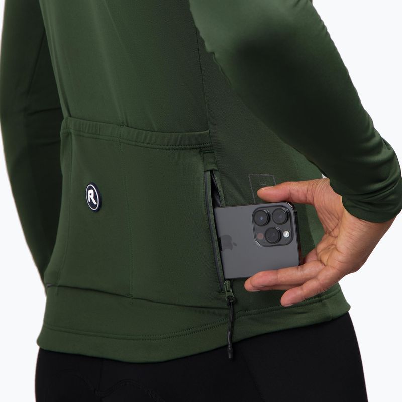 Pánsky cyklistický dres longsleeve Rogelli Essential II green 6