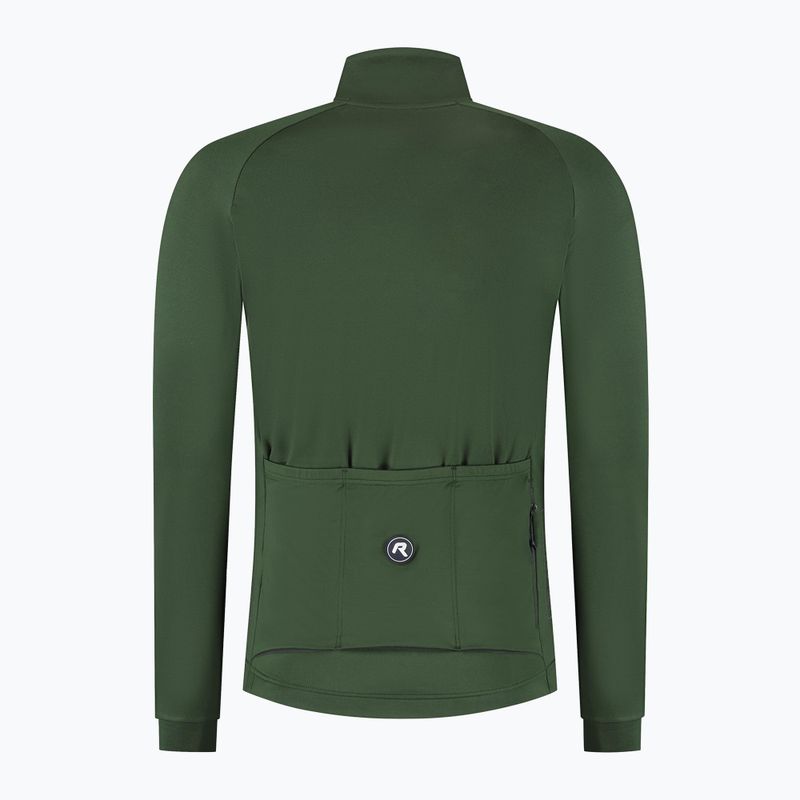 Pánsky cyklistický dres longsleeve Rogelli Essential II green 8