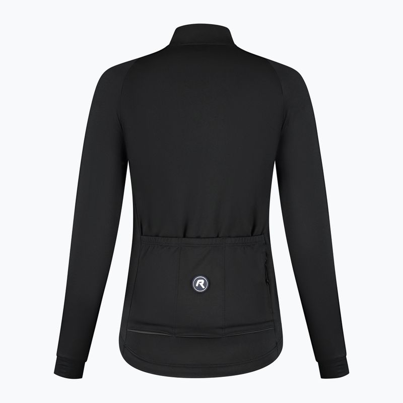 Dámsky cyklistický dres longsleeve Rogelli Essential II black 8