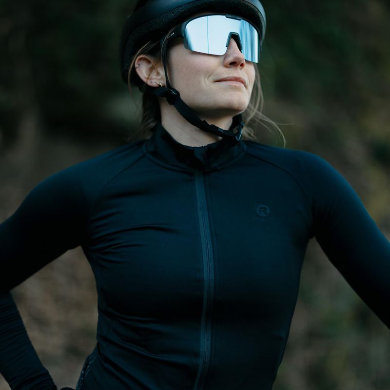 Dámsky cyklistický dres longsleeve Rogelli Essential II black 9