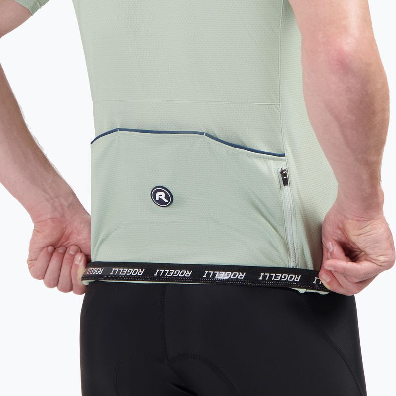 Pánsky cyklistický dres Rogelli Explore aqua grey 4