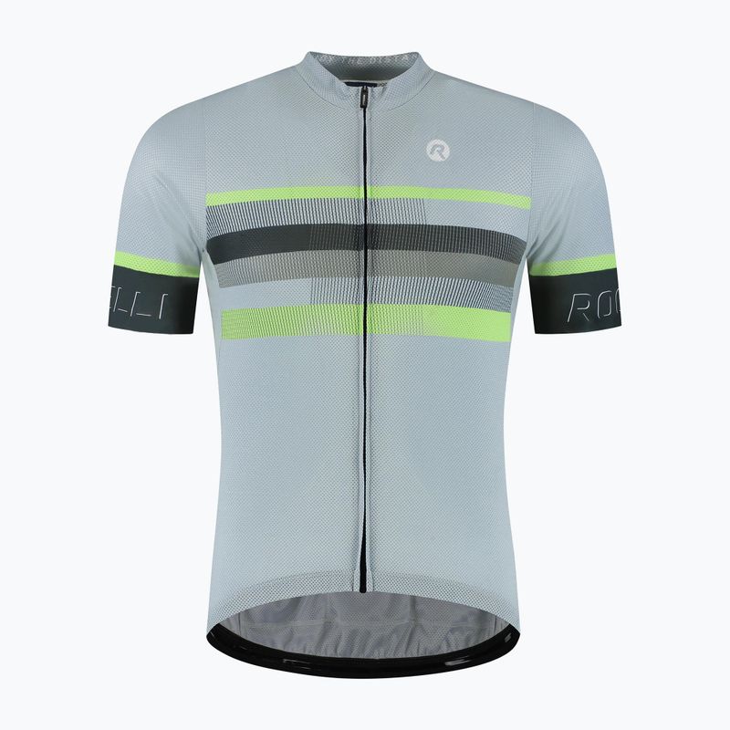 Pánsky cyklistický dres Rogelli Hero II grey/lime 5