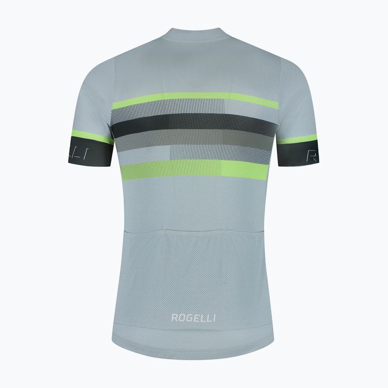 Pánsky cyklistický dres Rogelli Hero II grey/lime 6