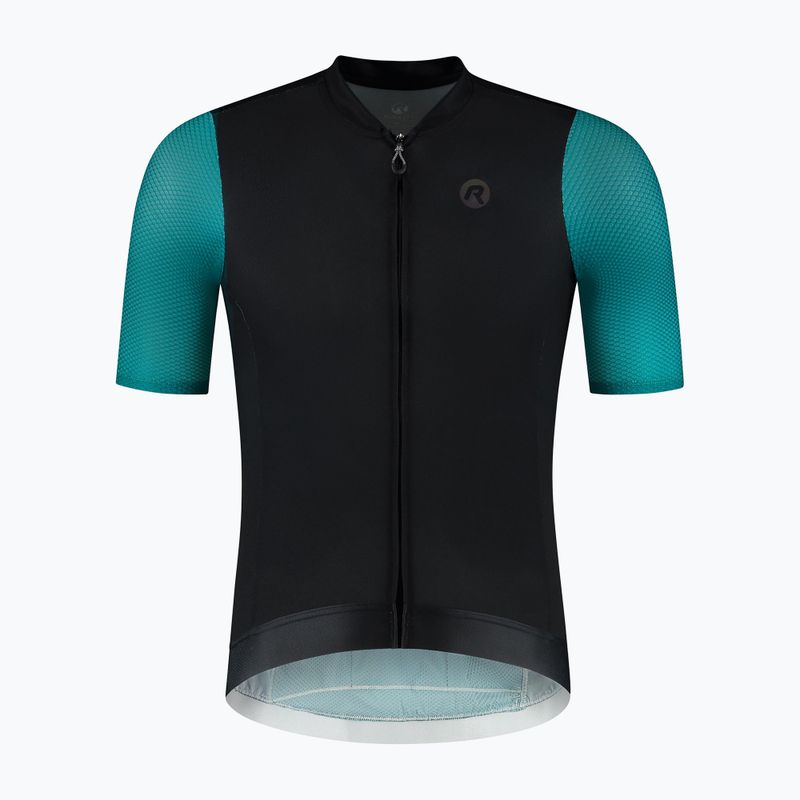 Pánsky cyklistický dres Rogelli Fast black/teal/green 6
