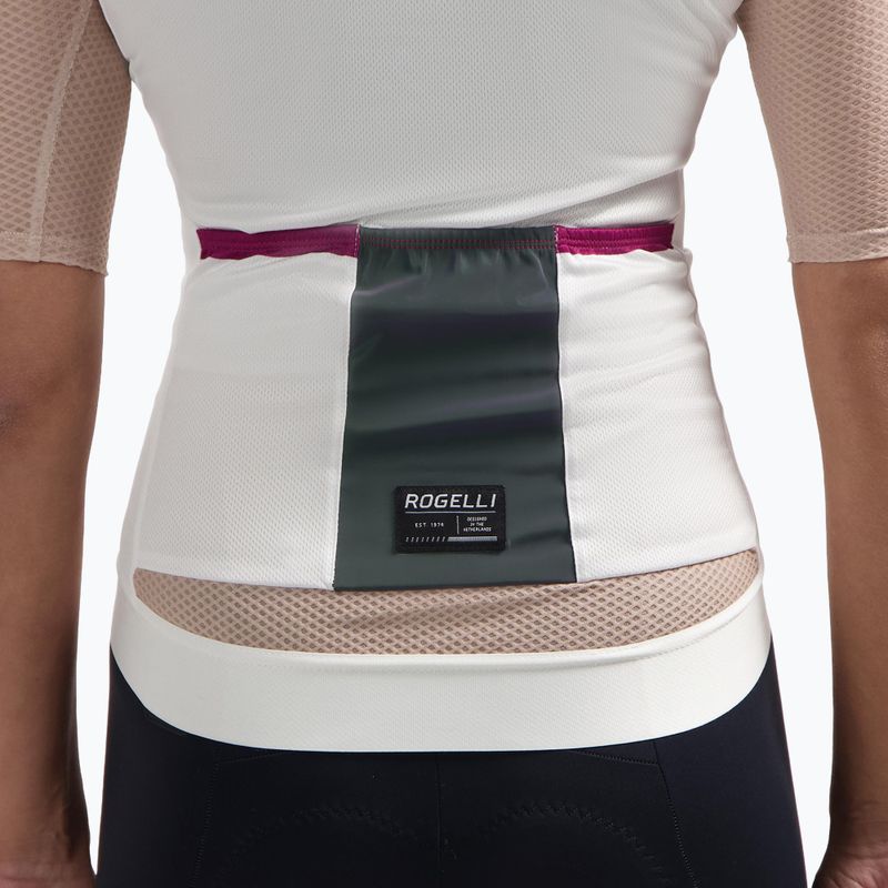 Dámsky cyklistický dres Rogelli Fast sand/dusty pink/cherry 4