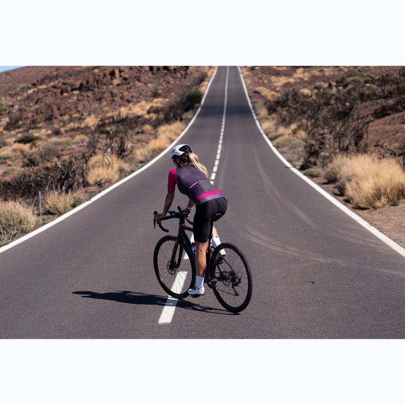 Dámsky cyklistický dres Rogelli Fast ebony/pink/coral 10