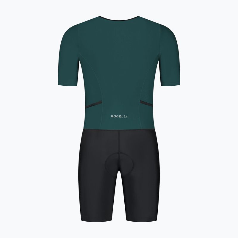 Triatlonový oblek  Rogelli Florida Tri Suit black/dark teal 2