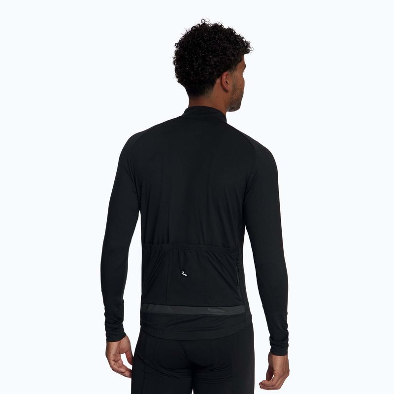 Pánsky cyklistický dres longsleeve Rogelli Essential Light black 2