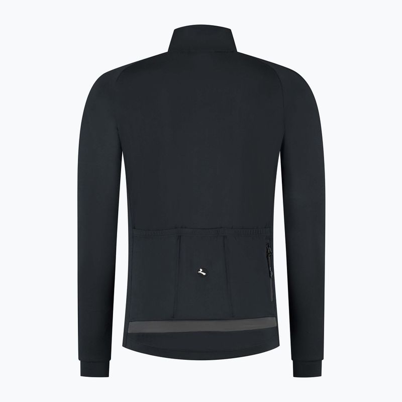 Pánsky cyklistický dres longsleeve Rogelli Essential Light black 6