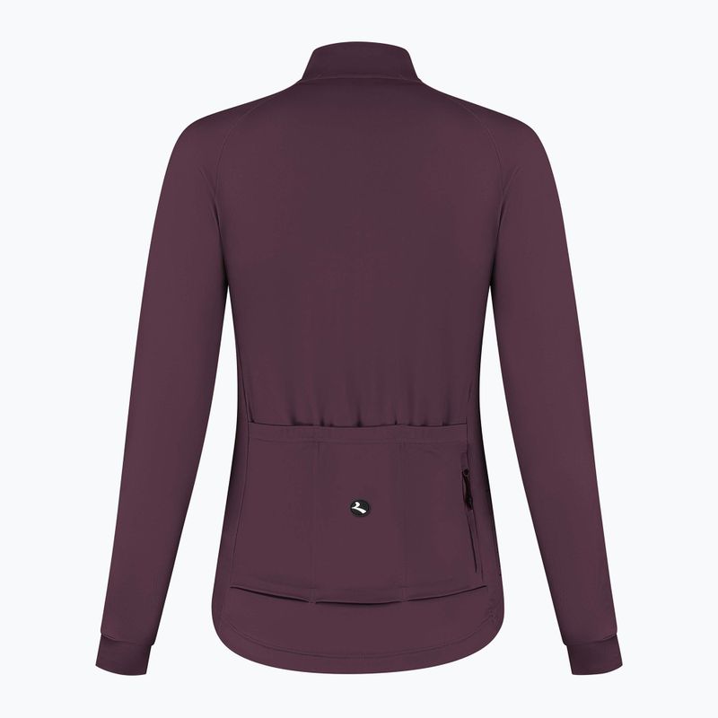 Dámsky cyklistický dres longsleeve Rogelli Essential II eggplant 8