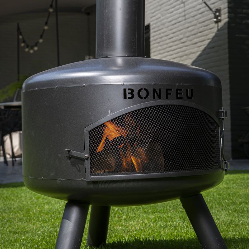 Záhradný krb BonFeu BonGiro black 8