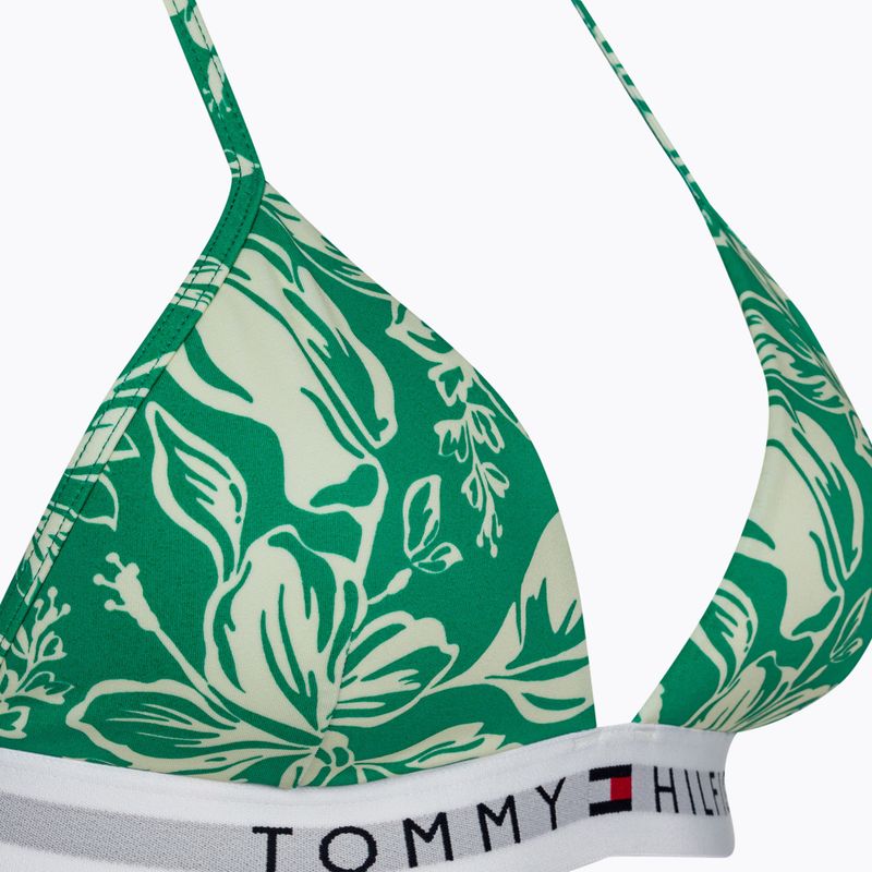 Vrchný diel plaviek  Tommy Hilfiger Triangle Fixed Foam Print vinted tropical olympic green 3