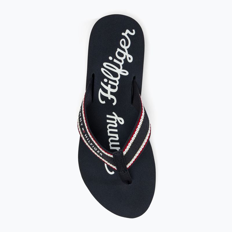 Dámske žabky Tommy Hilfiger Im Graphic Beach Sandal space blue 5