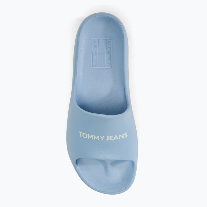 Dámske šľapky Tommy Jeans Chunky Flatform Slide westside blue 5