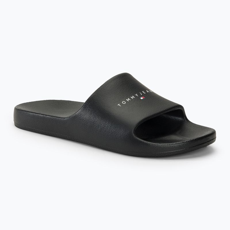 Tommy Jeans Women's Printed Pu Pool Slide black